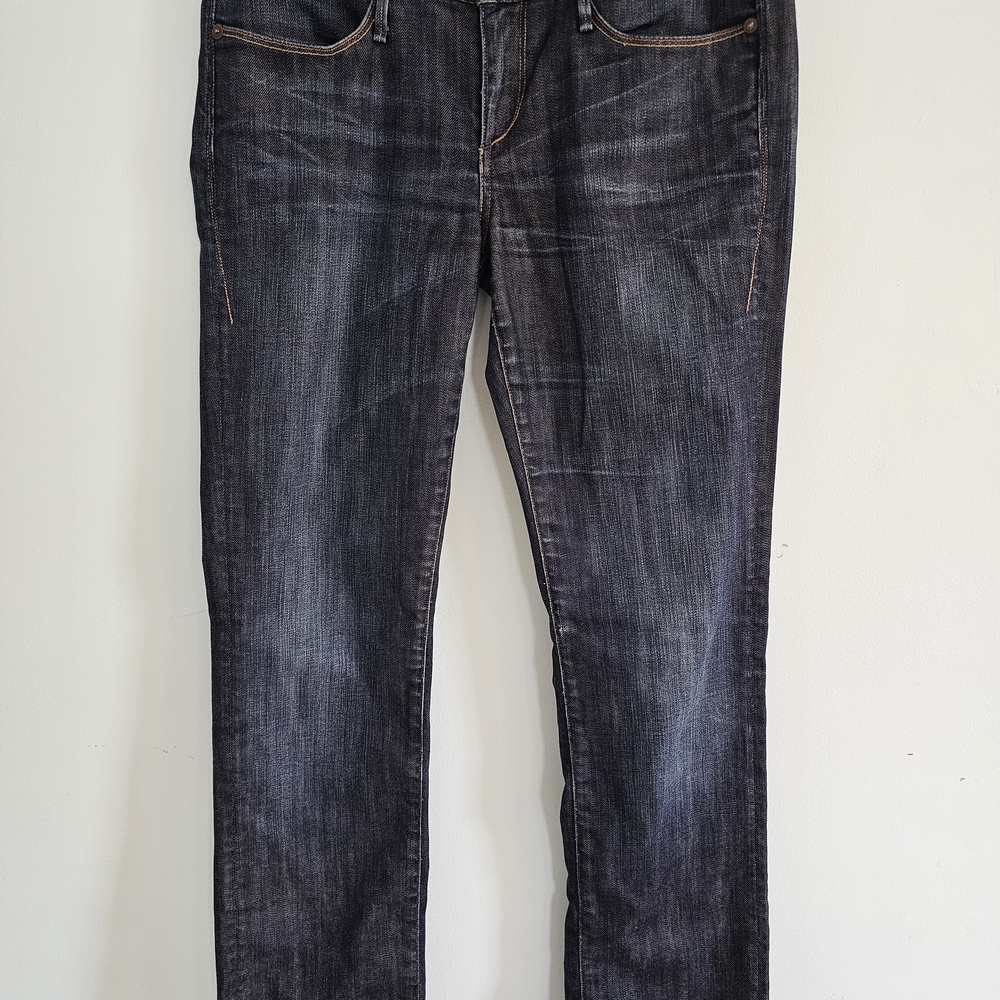 Earnest Sewn Men's Dark Blue Straight‎ Jeans